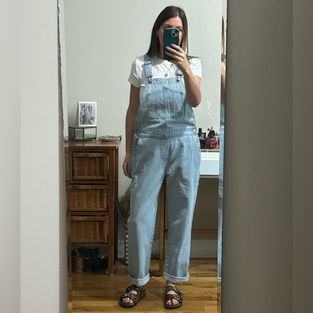 NEW light denim overalls - Picture 4 of 7